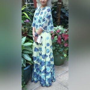 BCBGMaxAzria garden party evening dress gown in size XXS or 0